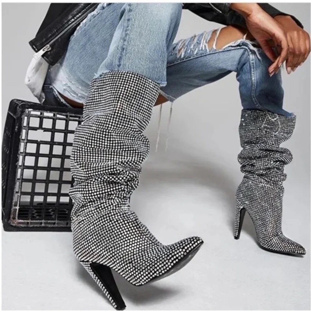 Steve Madden rhinestone boots - Picture 10 of 14